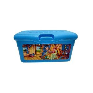 VTG Huggies Baby Wipes Empty Container Blue Winnie the Pooh Story Time